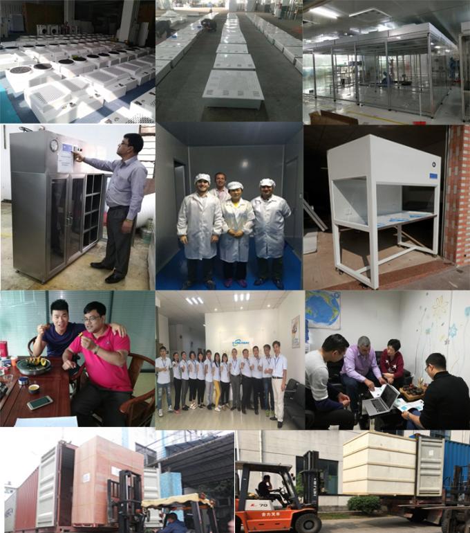 Professional Custom Vertical Laminar Air Flow Clean Cabinet Class 100 < 65dB Noise
