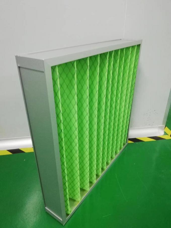 Industrial Compact Air Filter / Commercial HVAC Deep Pleats Air Filters