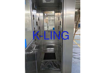 High Efficiency H13 Filter Air Shower Room With Shoe Clean Machine For Food Factory