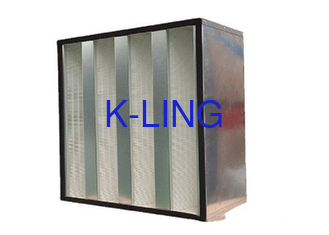 4 V Bank HEPA Air Filter 99.995% 0.3um For Industrial Air Filtration