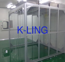 ULPA Filter Portable Softwall Clean Room For Biology Laboratory  Built - In Centrifugal Blower