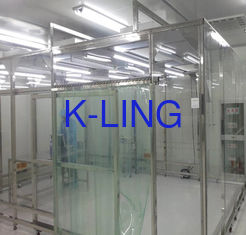 300Lux Softwall Clean Room  ,  Stainless Steel Turnkey Project Dust Free Cleanroom Pass Box