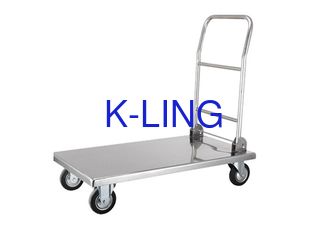 500kg Clean Room Equipment  Foldable Hand Trolley SUS 304 Material Size Customizable