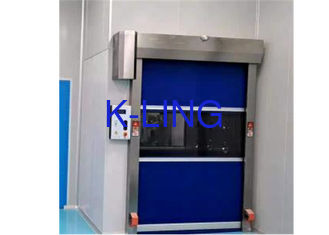 Remote Control Clean Room Air Shower Tunnel With Fast Speed PVC Rollers Door