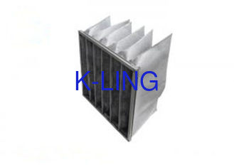 F8 Activated Carbon And Synthetic Fiber Media Pocket Air Filter Aluminum Frame