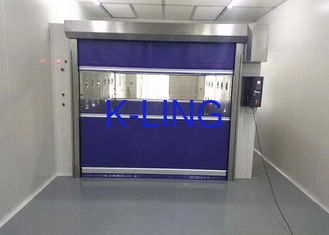 Automatic Control Fast Rolling Up Door Air Shower Booth Soft Curtain Gate
