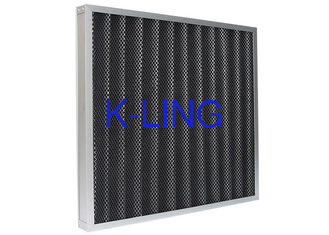 Clean Room Pleated Panel Air Filters Activated Carbon For Odor Removal