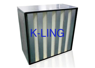 H13 V Bank Filter In Air - Conditioning Systems Big Dust Capacity