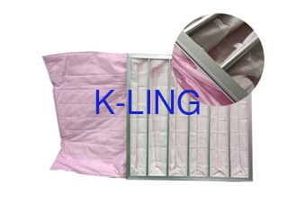 F5-F9 Synthetic Pocket Bag Filter Secondary For Cleanroom Low Resistance