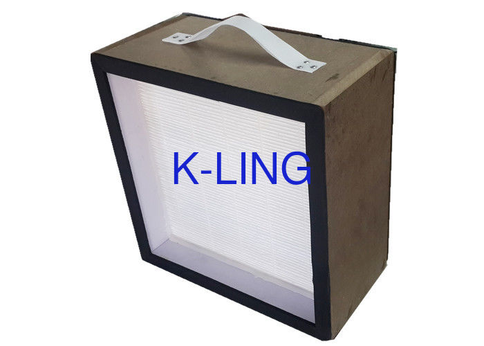 Mini Pleated HV Glass Fiber ULPA Panel Air Filter Air Purifier With MDF