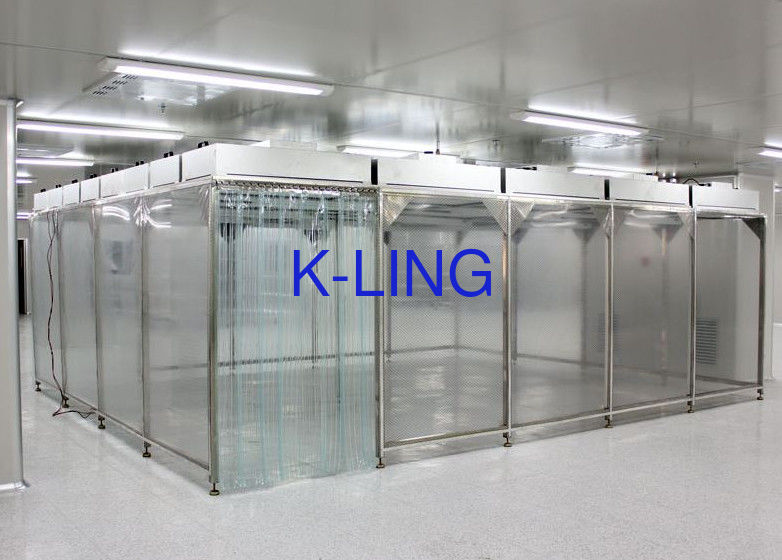 Class 10000 Microelectronics Softwall Clean Room With Fan Filter Unit