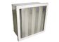 Commercial Mini-Pleat HEPA Filter V Bank Air Filter H12 / H13 With Big Air Volume