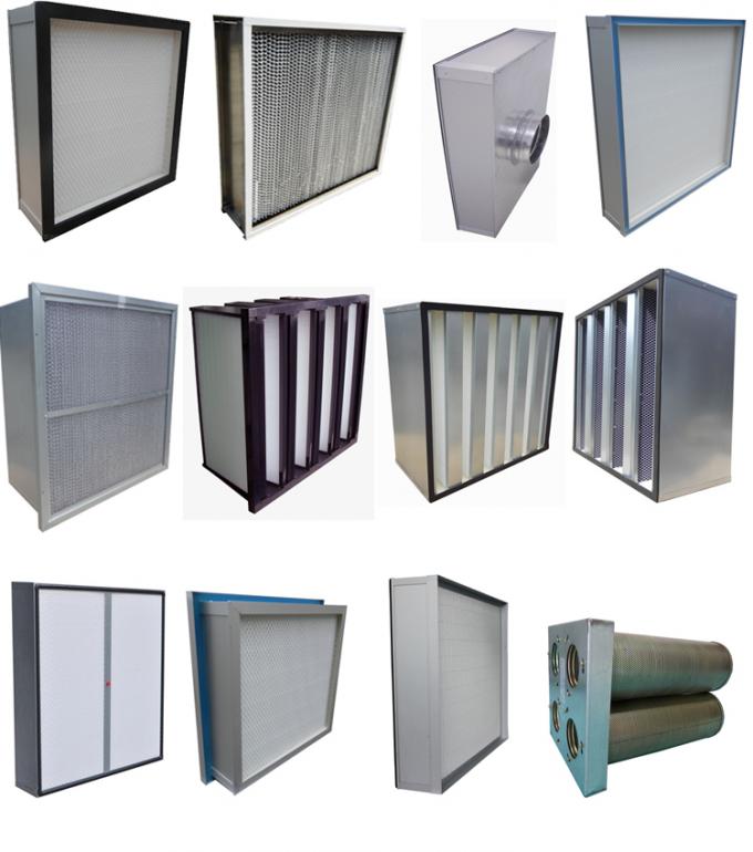 Rigid Deep Pleated HEPA Air Filter GL Frame Filtration Efficiency F9 F8 F7