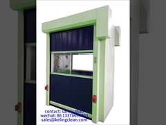 PVC Rolling Shutter Door Cleanroom Air Shower Micro-electronics PLC Control System