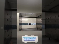 PVC Fast Rolling Door Air Shower Clean Room With White / Red Blue Color