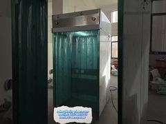 Stainless Steel PLC Controlled Dispensing Booth Custom Capacity Silver Color