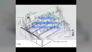 40HC modular cleanroom 