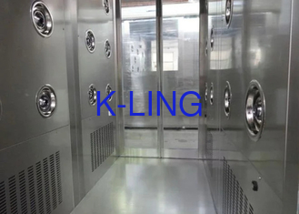 Cleanroom Stainless Steel Semi Glass Air Shower Tunnel Customized Size