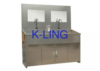 Rust Proof Clean Room Equipments Knee Operated Medical Stainless Steel Hand Washing Sink