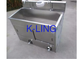 304 Stainless Steel Surgical Scrub Wash Sink Double Bowl Brushed Surface