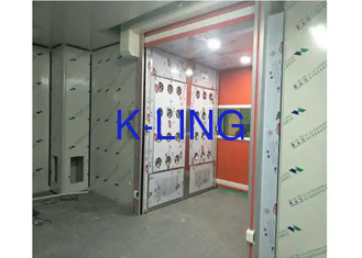 Automatic Roll Up Air Shower Tunnel PVC Shutter Doors Cargo Air Shower For Clean Room Entrance
