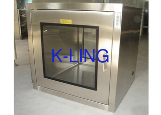 Clean Room Auxiliary Device Pass Box With UV Light Stainless Steel 304 Cabinet