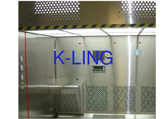 Touchscreen LCD Laminar Flow Booth With Custom Weight 220V/50Hz Power Supply Silver Design