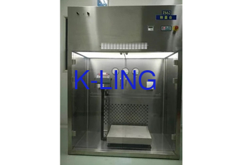 Custom PLC Controlled Weighting Booth With LCD Display Silver Stainless Steel Design