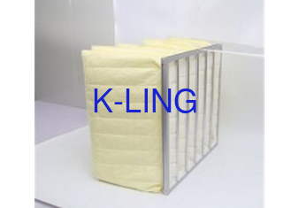 Bag Filter With Synthetic Fiber Low Initial Pressure Galvanized Steel Framework