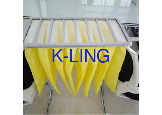 80% Humidity Pocket Air Filter With Aluminum Alloy Frame And Synthetic Fiber