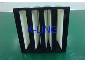 Dust Capacity Glass Fibre V Bank Filter 18 Sq.m Media Area High Dust Holding Capacity