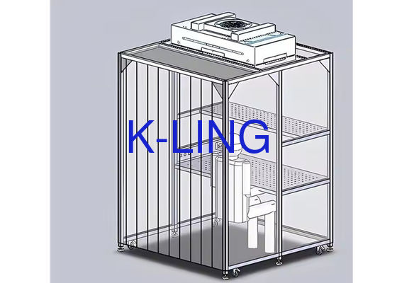 Customized Softwall Clean Room with LED Lighting PLC Control and Adjustable Airflow