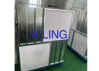 ULPA Grade Aluminum Alloy Framed Air Purifier Filter With Glassfiber Filtration