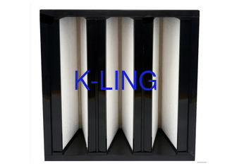 Sleant Polyurethane Adhesive V Cell Filter with High Dust Holding Capacity