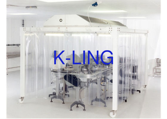 EBM Fan Modular Softwall Cleanroom with Stainless Steel Frame for Class 10000 Hospital and Laboratory Use