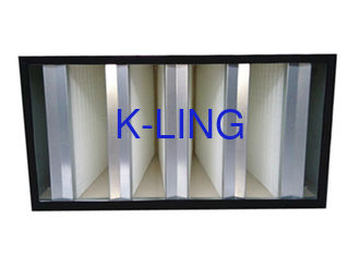 Rigid Structure H13 - H14 HEPA Air Filter With Low Resistance Metal Frame