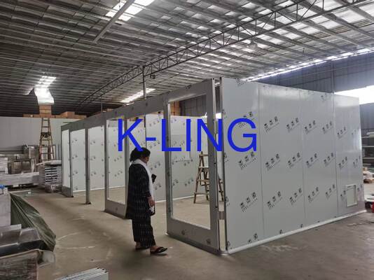 Glass Magnesium Rock Wool Sandwich Panel 50mm Hardwall Cleanroom Class 1000 ISO5 ISO6 ISO7 Purification Rank Wall Panel Systems