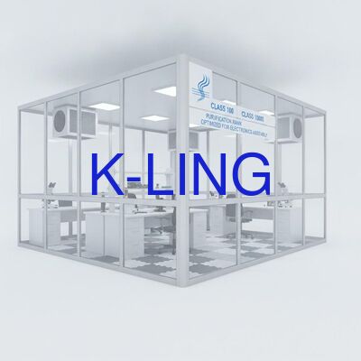 More Than 350 Lux Modular Cleanroom Incorporating PVC or Aluminum Alloy Floor Material Class 100 1000 10000 Purification Rank Optimized for Electronics Assembly