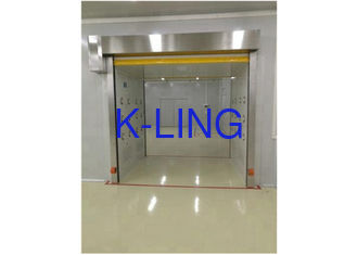 Stand Profile Glass Door Cleanroom Air Shower Cold Rolled Steel With Bake Painting