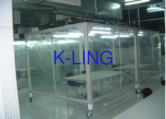 Power Coated Steel Softwall Cleanroom Pharmaceutical , Vertical Laminar Air Flow Chamber