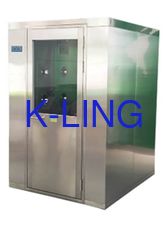 SUS 304 Cleanroom Air Shower Blowing From Both Sides Size Customized