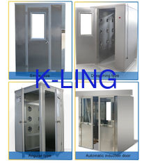 H13 Filter Biomedical Cleanroom Air Shower With LCD Display Working