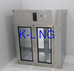 Pharmaceutical Industrial Stainless Steel Pass Box For Cleanroom Air Speed 0.45m/s