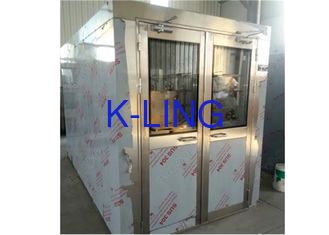 Electricity Double Swing Door Cleanroom Air Shower For Cargo And People