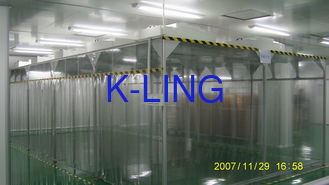 ISO8 Softwall Clean Room  /  Vertical Laminar Air Flow Booth With H14 HEPA Filter Unit