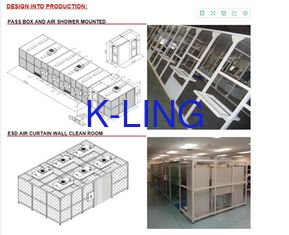 110V 60HZ Class 1000 Pharmacy Softwall Clean Room With HEPA Filtration