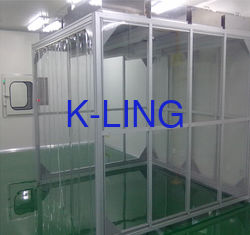 ISO 5-9  Design Softwall Clean Room Customized Size For Electronic Products