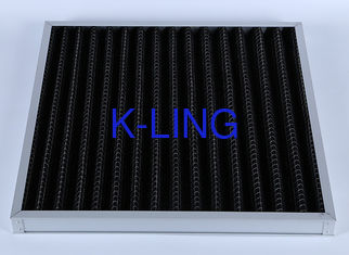 High Efficiency G4 V Bank Z-line Panel Air Filter , Activated Carbon Media