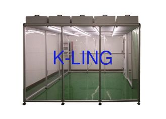 Pharmaceutical Softwall Clean Room , Laminar Flow Down Booth Light Weight