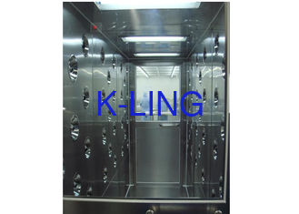 Stainless Steel Tunnel Air Shower With Automatic Door , Clean Room Equipment